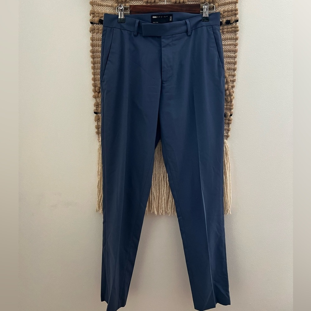 ASOS Men's Navy Blue Dress Pants Slacks